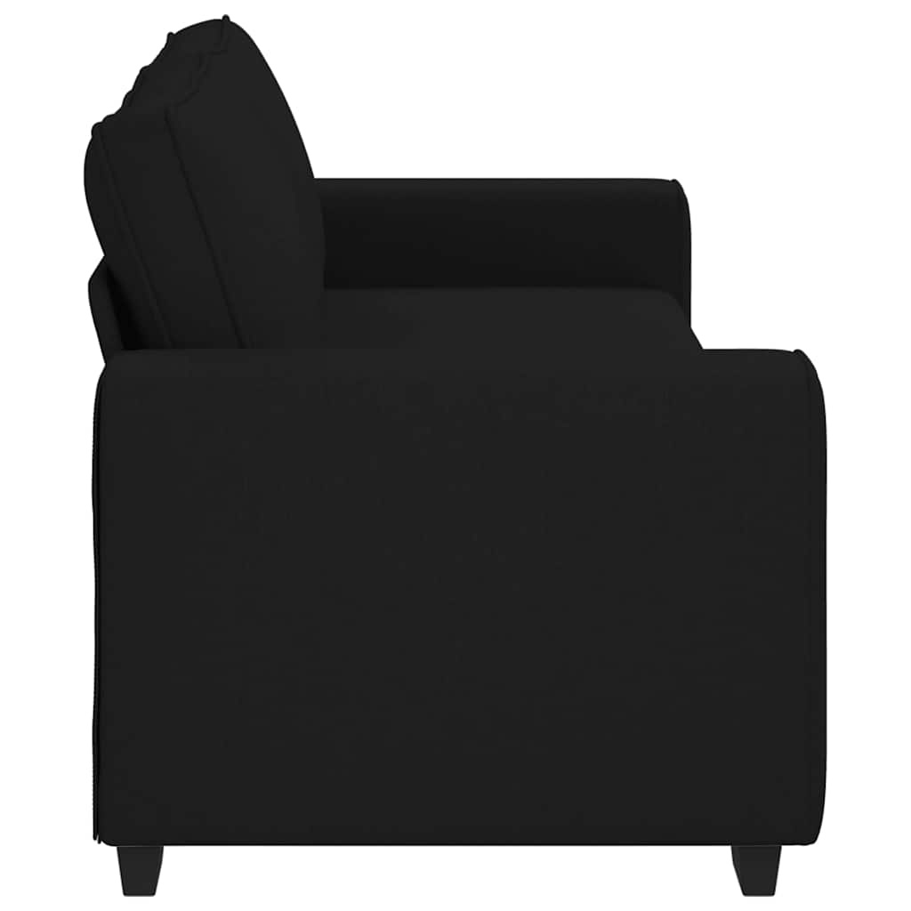 vidaXL 3-zitsbank Zwart Stof - 35% Korting!