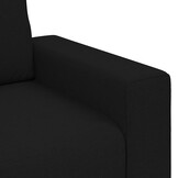 vidaXL 3-zitsbank Zwart Stof - 35% Korting!