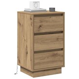 vidaXL Nachtkastje Artisanaal Eiken met Lade - 29% Korting!