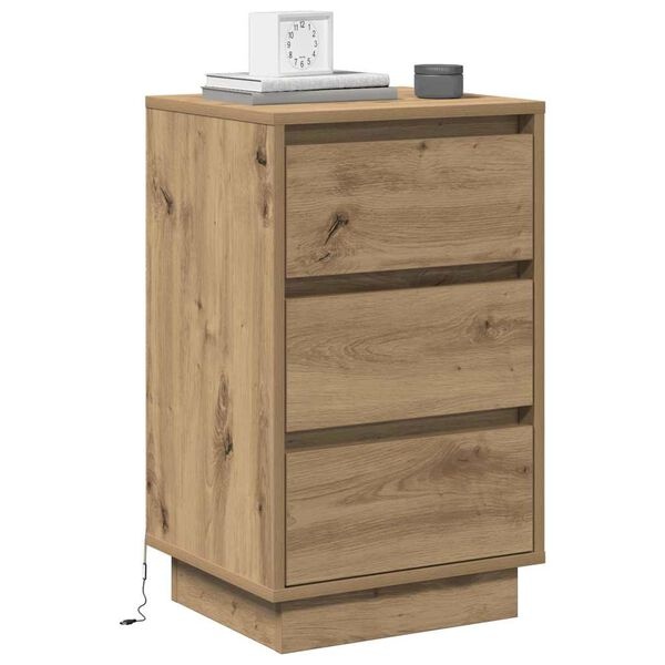 vidaXL Nachtkastje Artisanaal Eiken met Lade - 29% Korting!