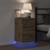 vidaXL Nachtkastje Artisanaal Eiken met Lade - 29% Korting!