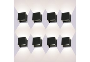 LED Wandlamp Buiten/Binnen 8 Stuks 12W IP65 30% Korting