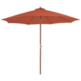 VidaXL Parasol Houten Paal 300cm Terracotta - 34% Korting!