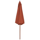 VidaXL Parasol Houten Paal 300cm Terracotta - 34% Korting!