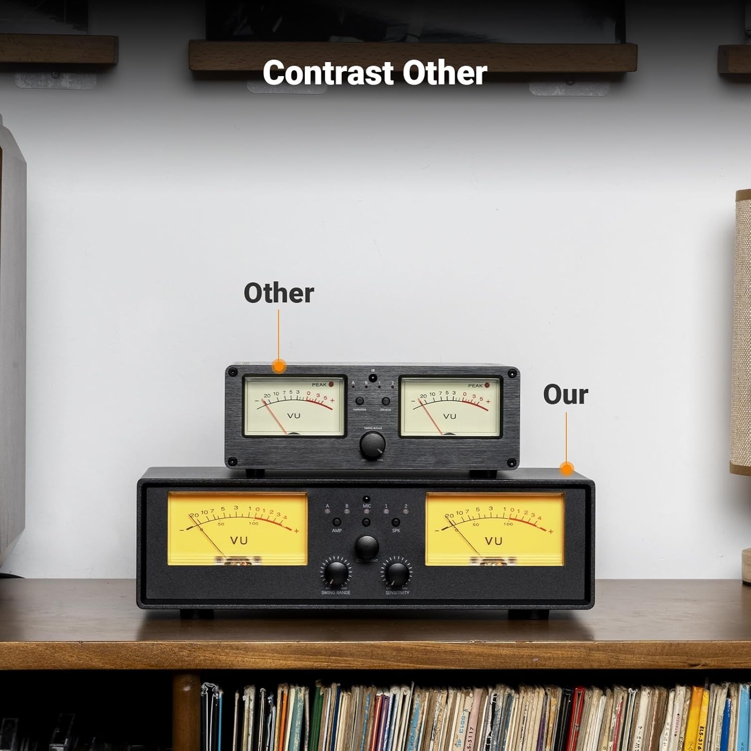 ET30 VU Meter Versterker Speaker Selector Switch met Afstandsbediening