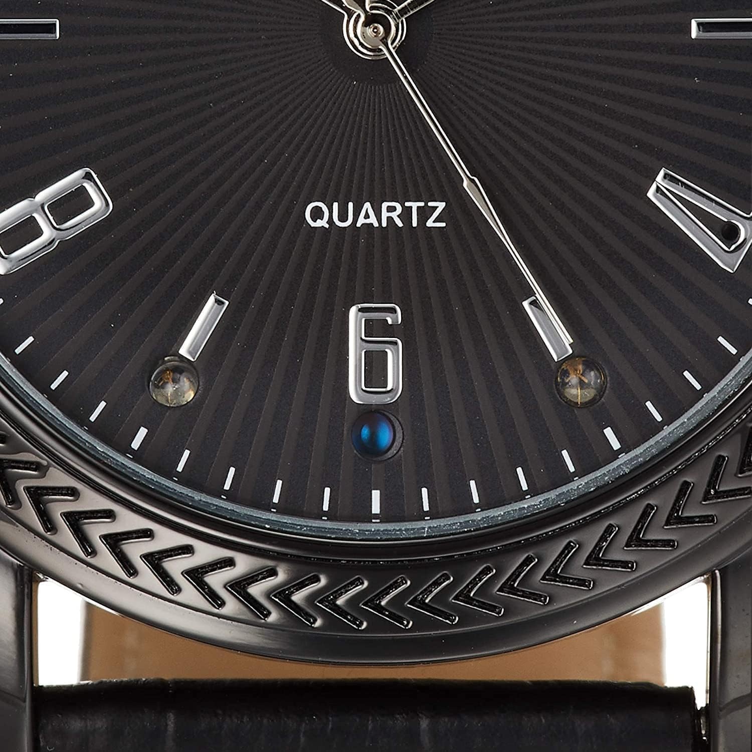 Menborn Smart Watch zwarte leren armband