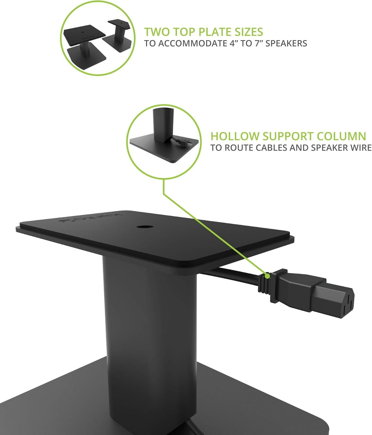 Kanto SP6HD Universele Desktop Luidsprekerstandaards - 6 inch - Zwart (2 stuks)
