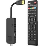 Dcolor DVB-S/S2 satellietontvanger - Nano HDMI Full HD 1080P TV receiver stick [verborgen achter TV] - USB2.0 mediaspeler en PVR-recorder [2-in-1 tv-besturingselementen] [Astra Hotbird voorinstallatie]