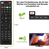 Dcolor DVB-S/S2 satellietontvanger - Nano HDMI Full HD 1080P TV receiver stick [verborgen achter TV] - USB2.0 mediaspeler en PVR-recorder [2-in-1 tv-besturingselementen] [Astra Hotbird voorinstallatie]