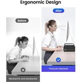Vaydeer Dual Monitor Stand Riser met Draadloos Opladen en 4 USB Hub Metalen Monitorstandaard voor 2 Monitoren, Metalen Monitor Stand Ondersteunt tot 32 Inch voor Computer, Laptop - Zwart