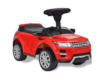 Loopauto Land Rover 348 met muziek rood