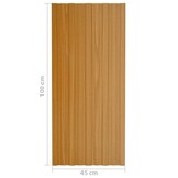 vidaXL Dakpanelen - 12 stuks - Gegalvaniseerd Staal - 34% Korting!