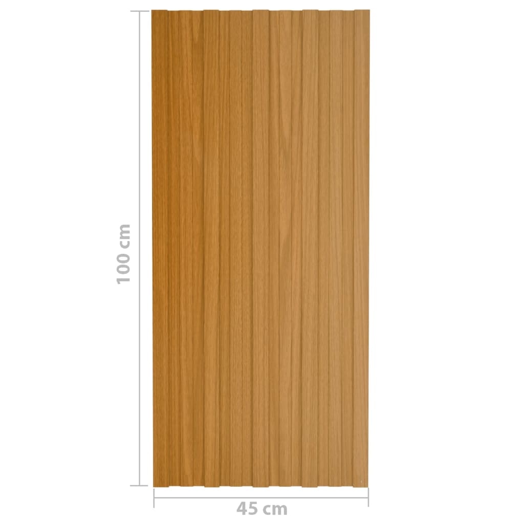 vidaXL Dakpanelen - 12 stuks - Gegalvaniseerd Staal - 34% Korting!