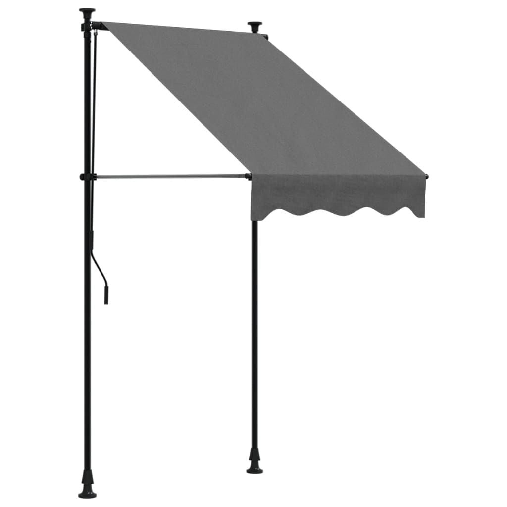 vidaXL Luifel Uittrekbaar 100x150 cm Antraciet - 34% Korting