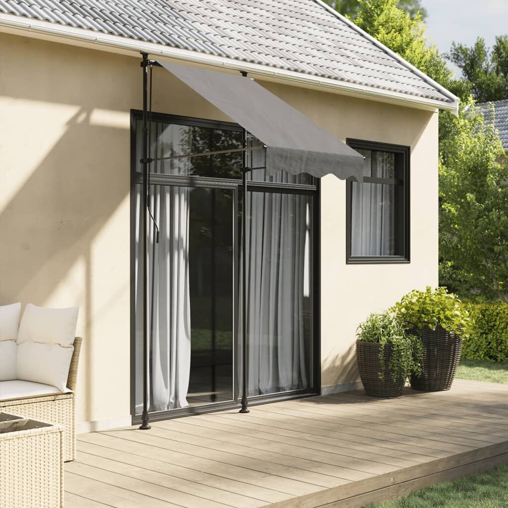 vidaXL Luifel Uittrekbaar 100x150 cm Antraciet - 34% Korting