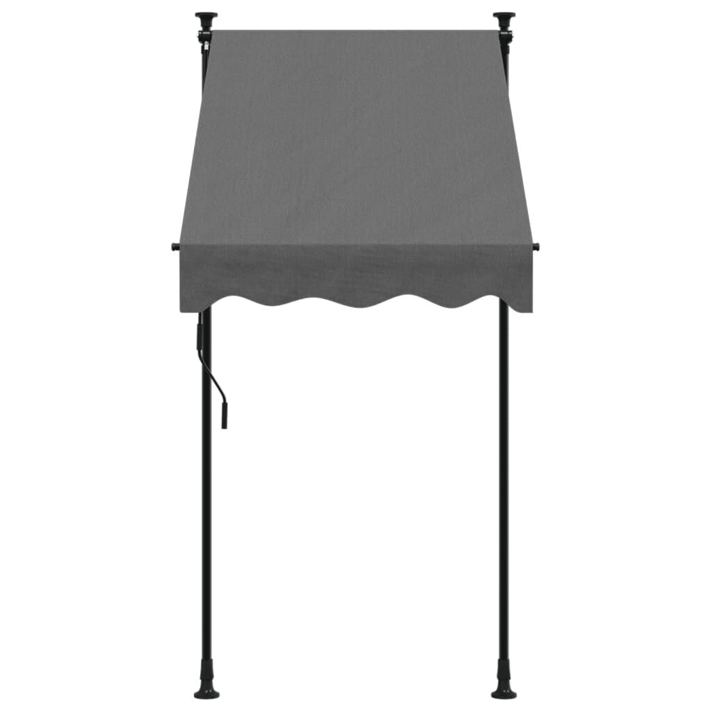 vidaXL Luifel Uittrekbaar 100x150 cm Antraciet - 34% Korting