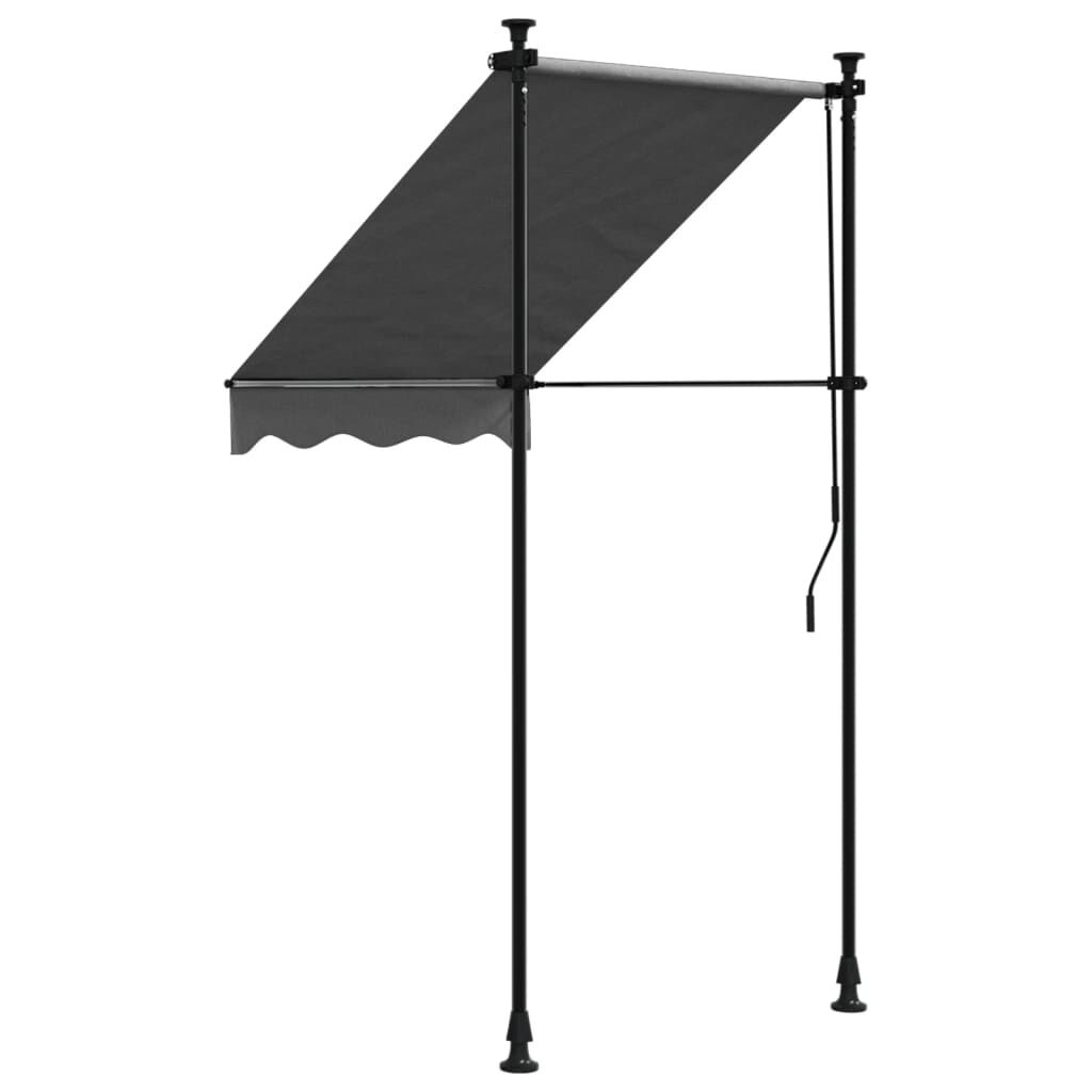 vidaXL Luifel Uittrekbaar 100x150 cm Antraciet - 34% Korting