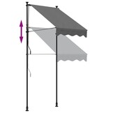 vidaXL Luifel Uittrekbaar 100x150 cm Antraciet - 34% Korting