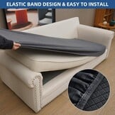 Sofahoes L-vorm 3-zits Stretch Donkergrijs - 76% Korting!