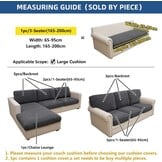 Sofahoes L-vorm 3-zits Stretch Donkergrijs - 76% Korting!