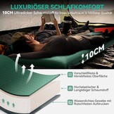 Zelfopblazende Slaapmat Kamperen - 10cm Dik - Groen (-34%)