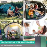 Zelfopblazende Slaapmat Kamperen - 10cm Dik - Groen (-34%)