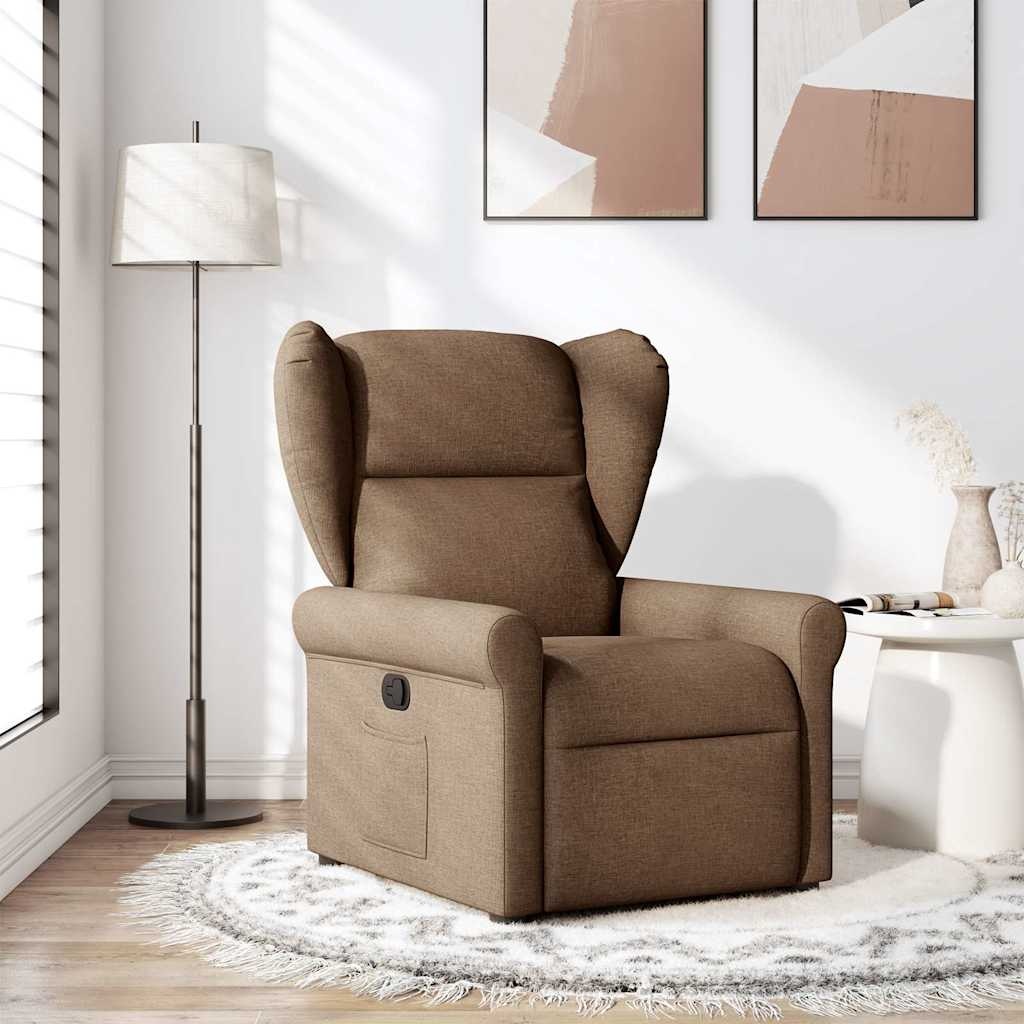VidaXL Fauteuil Verstelbaar Stof Bruin - 47% Korting!