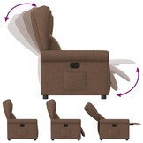 VidaXL Fauteuil Verstelbaar Stof Bruin - 47% Korting!