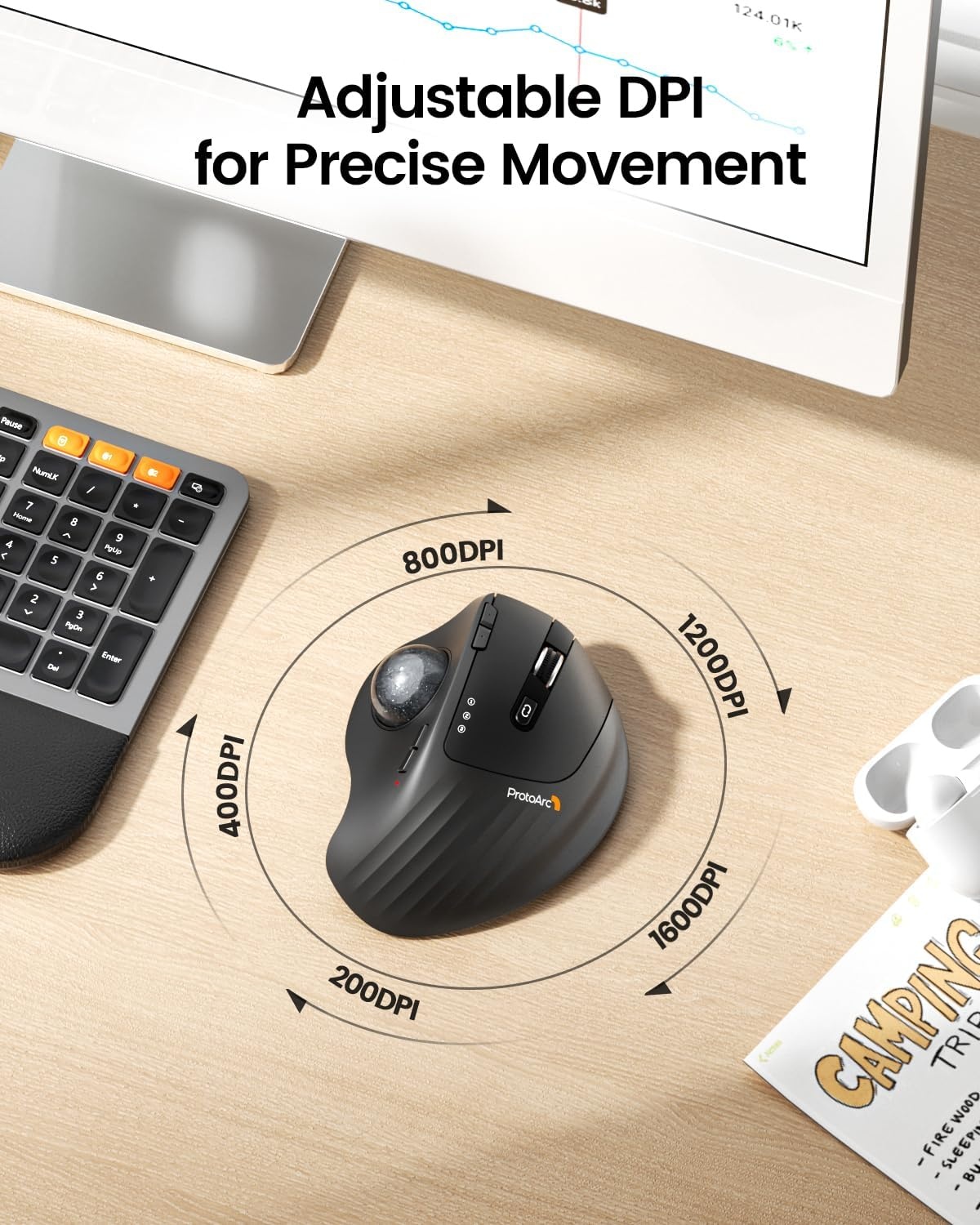 Trackball Muis EM01: Ergonomisch & 29% Korting!