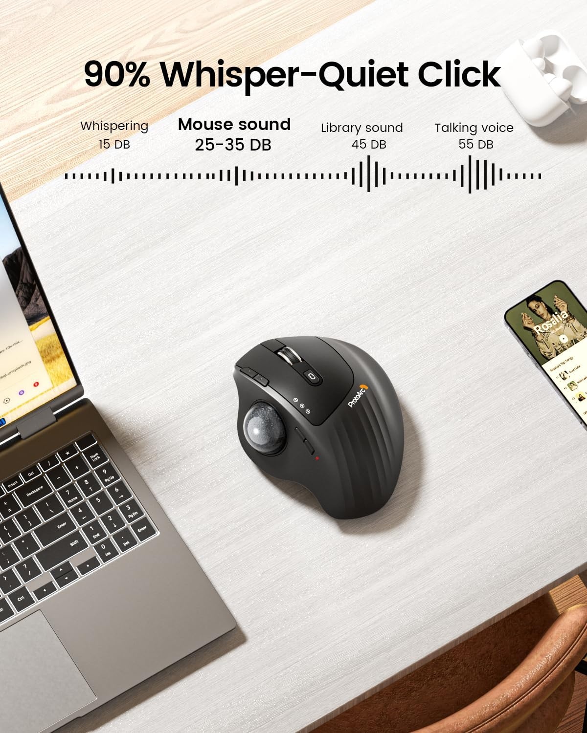 Trackball Muis EM01: Ergonomisch & 29% Korting!