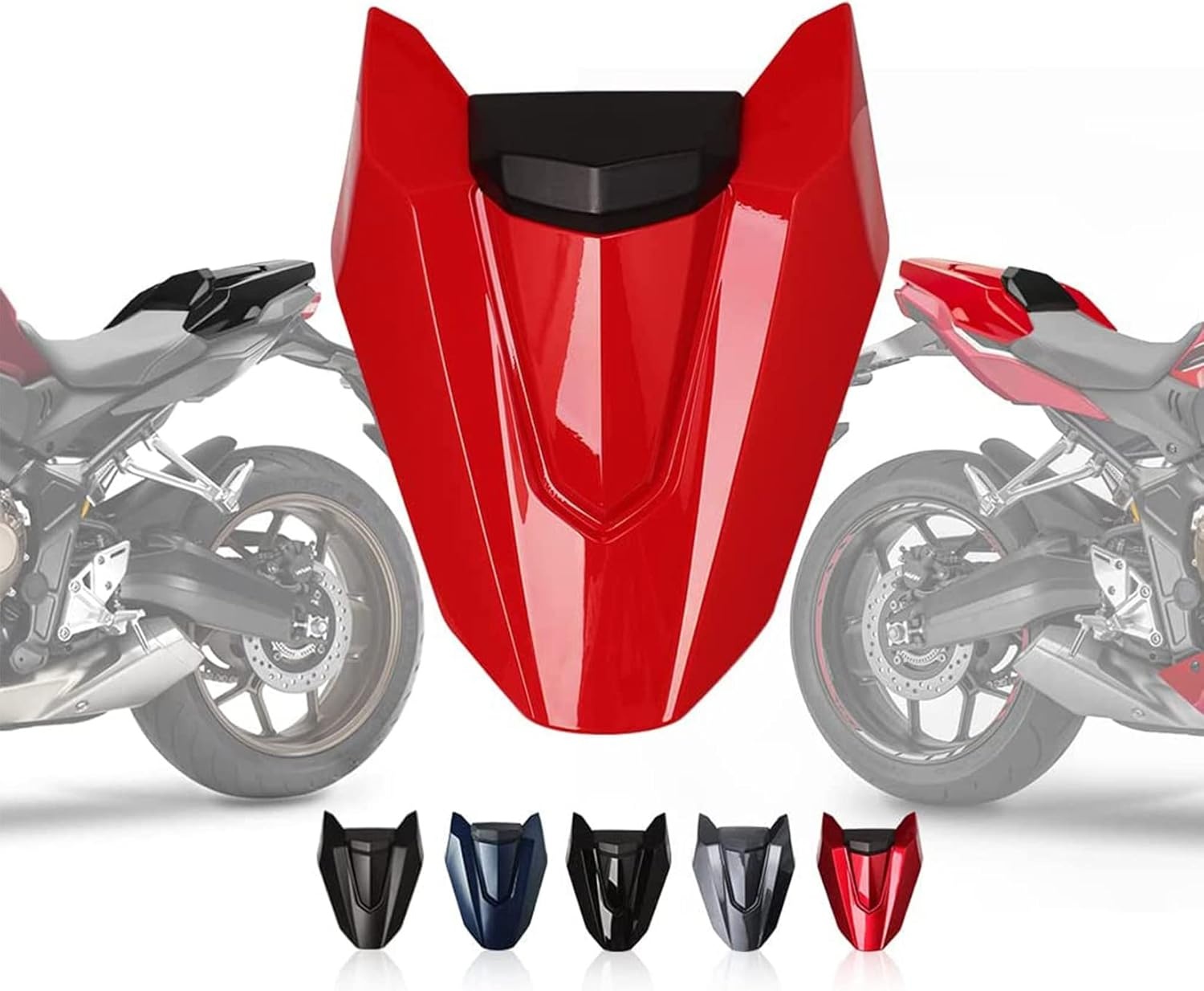 Achterzitter Cover Kuip Kuipdeel voor CB650R CBR650R 2018-2023 Felrood