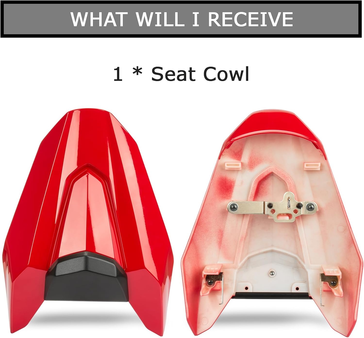 Achterzitter Cover Kuip Kuipdeel voor CB650R CBR650R 2018-2023 Felrood