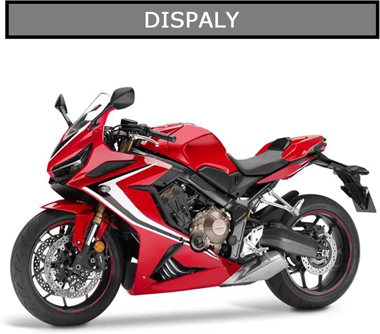 Achterzitter Cover Kuip Kuipdeel voor CB650R CBR650R 2018-2023 Felrood