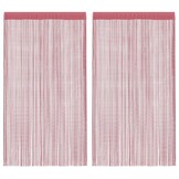 vidaXL Koordgordijnen Roze 140x250 cm (2 st.) - 31% Korting