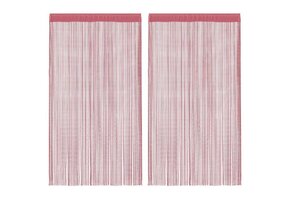 Roze Koordgordijnen 2 Stuks 140x250 cm - 42% Korting!