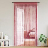 vidaXL Koordgordijnen Roze 140x250 cm (2 st.) - 31% Korting