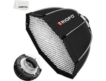 8-hoekige Softbox 120cm Bowens Mount + Grid: 29% Korting