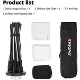 8-hoekige Softbox 120cm Bowens Mount + Grid: 29% Korting
