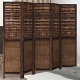 Kamerscherm 5 panelen Paulowniahout Donkerbruin - 59% Korting!