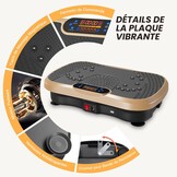 Vibratieplatform Goud: Trainen, Stimuleren & Vetverbranding (29% korting)