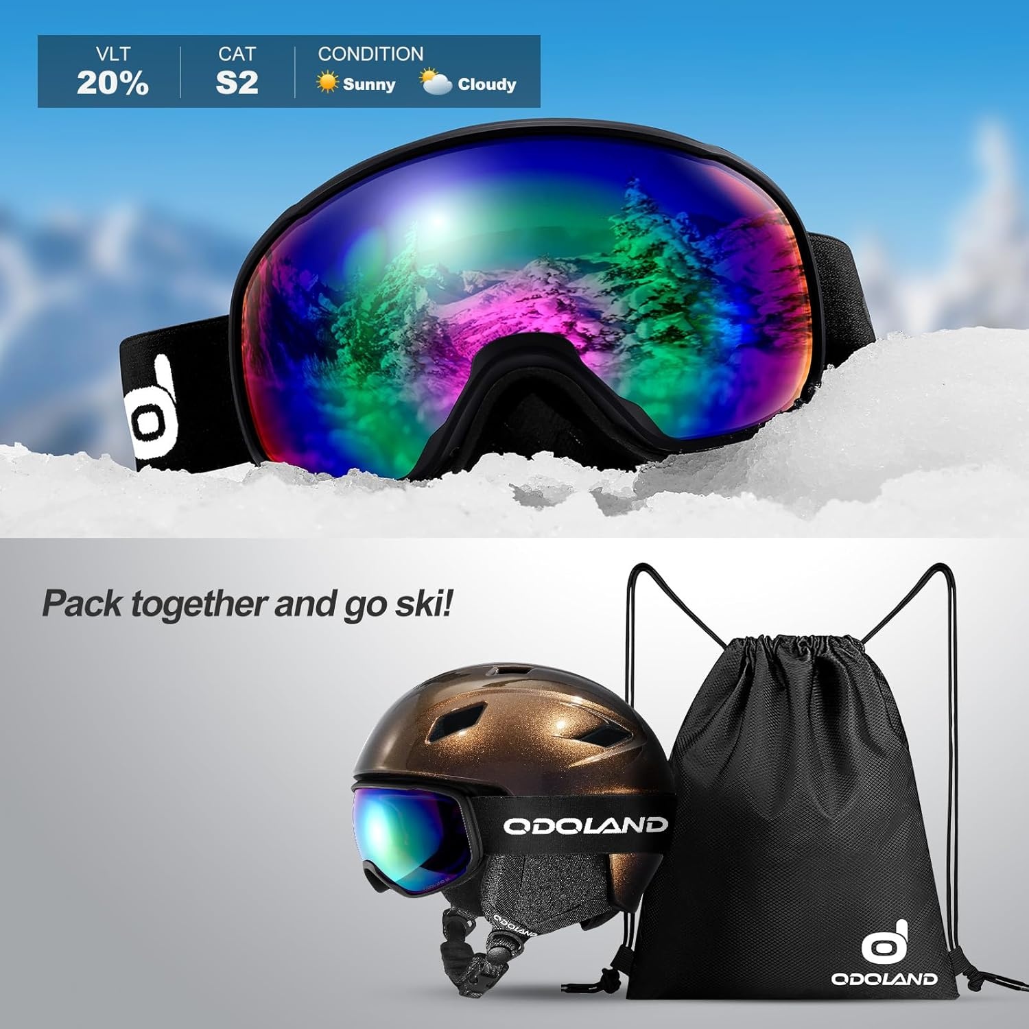 Skihelm & Skibril Set - Unisex, Verstelbaar - 29% Korting!