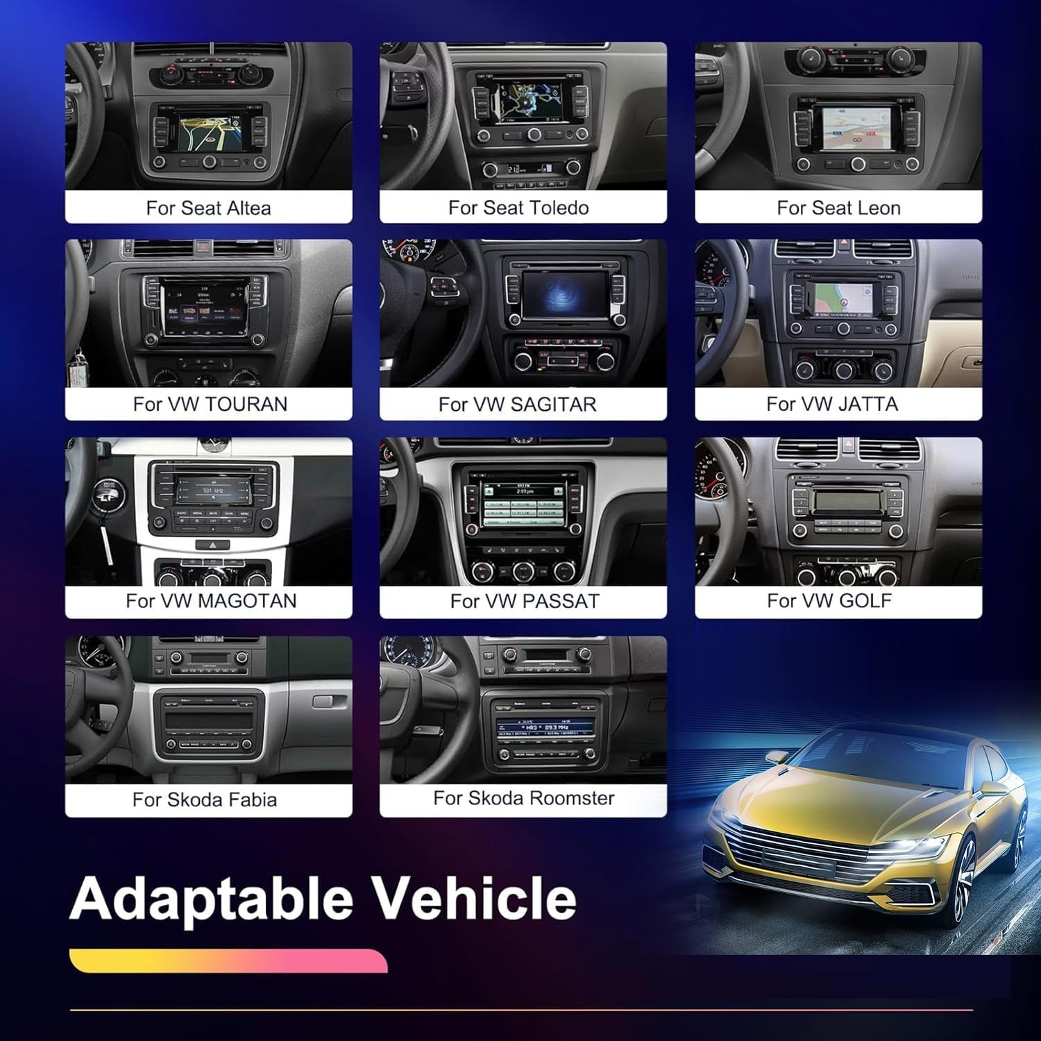 Android Autoradio VW Golf 5/Polo 9" - 35% Korting!