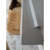 vidaXL Fotoplanken 2 st 80x9x3 cm MDF grijs