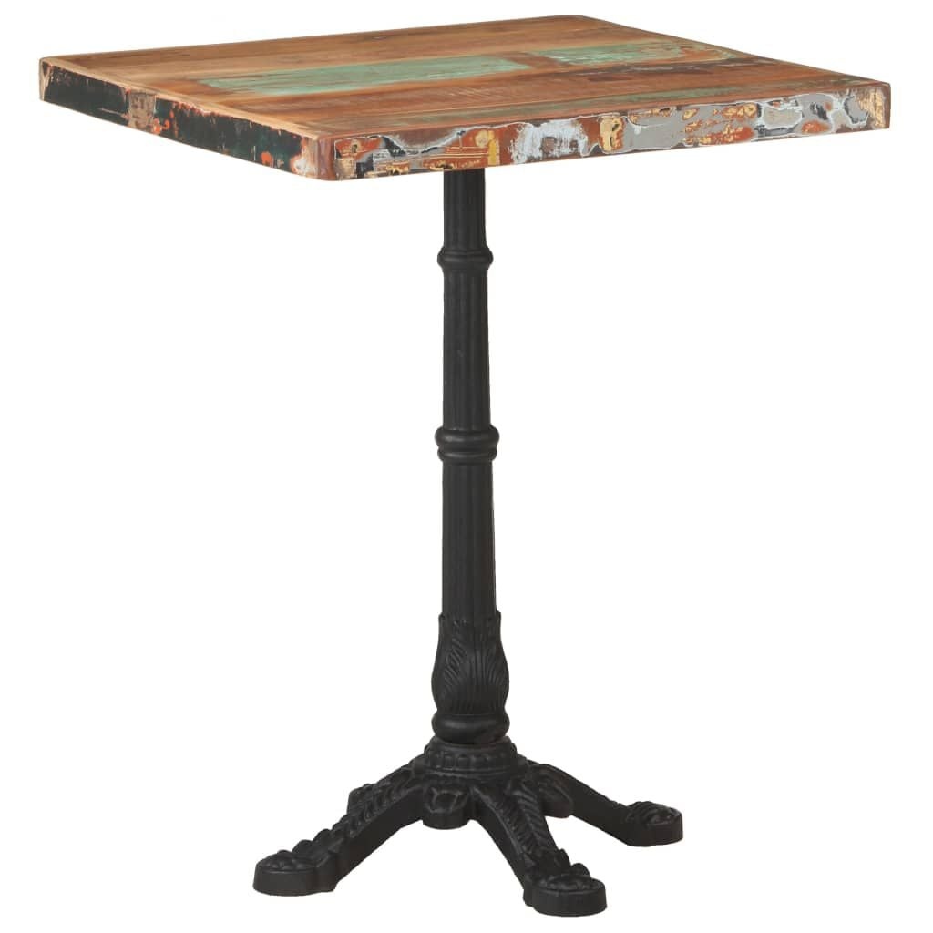 vidaXL Bistrotafel Gerecycled Hout - 60x60cm (35% Korting)