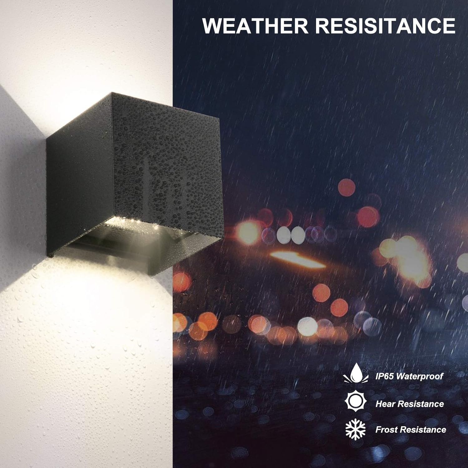 LEDMO 8 stuks led-wandlamp voor buiten, wandlampen voor binnen, 12 W, 4000 K, natuurlijk wit, design, waterdicht IP65