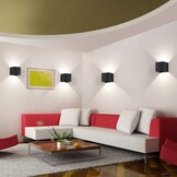 LEDMO 8 stuks led-wandlamp voor buiten, wandlampen voor binnen, 12 W, 4000 K, natuurlijk wit, design, waterdicht IP65