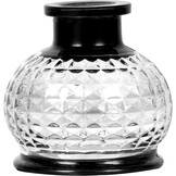REANICE Pompoen Shisha Set 32cm Waterpijp Compleet met 2 Slangen en Accessoires (Zwart/Transparant)