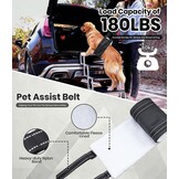 Hondentrap, hondenleuning met antislip oppervlak, tot 80 kg, hondentrap voor auto, 5 treden, voor sedans, SUV, vrachtwagens
