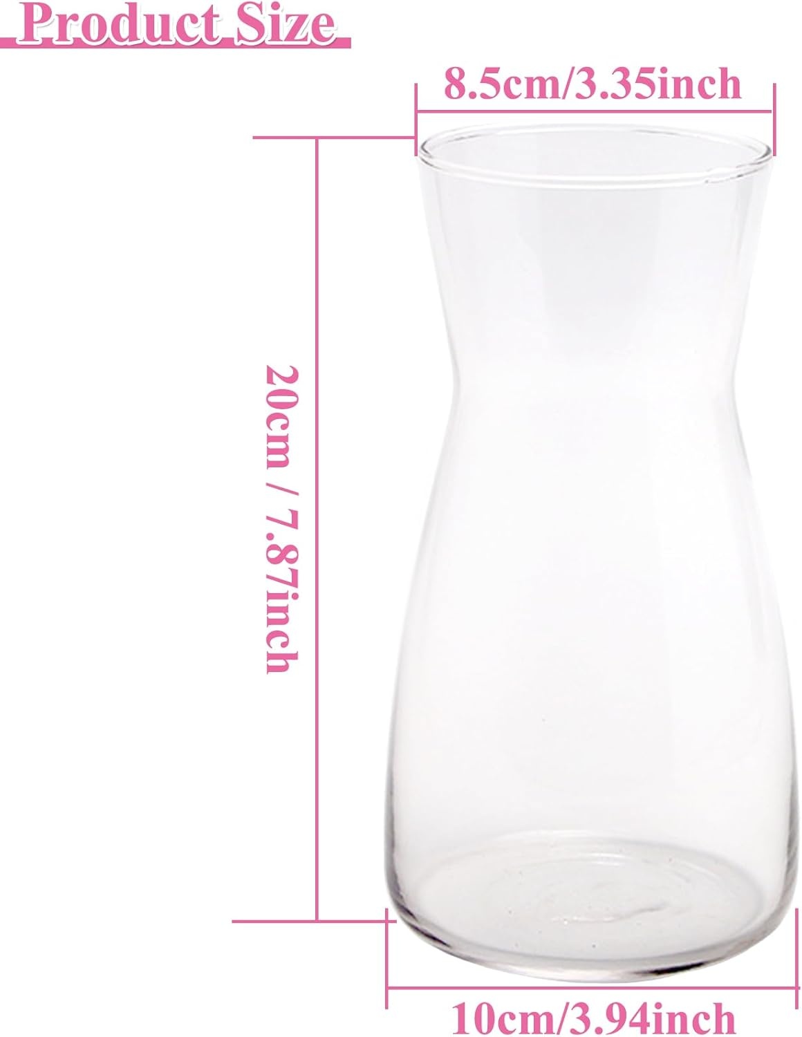 Heldere Glazen Vaas - 20cm Hoog - 74% Korting