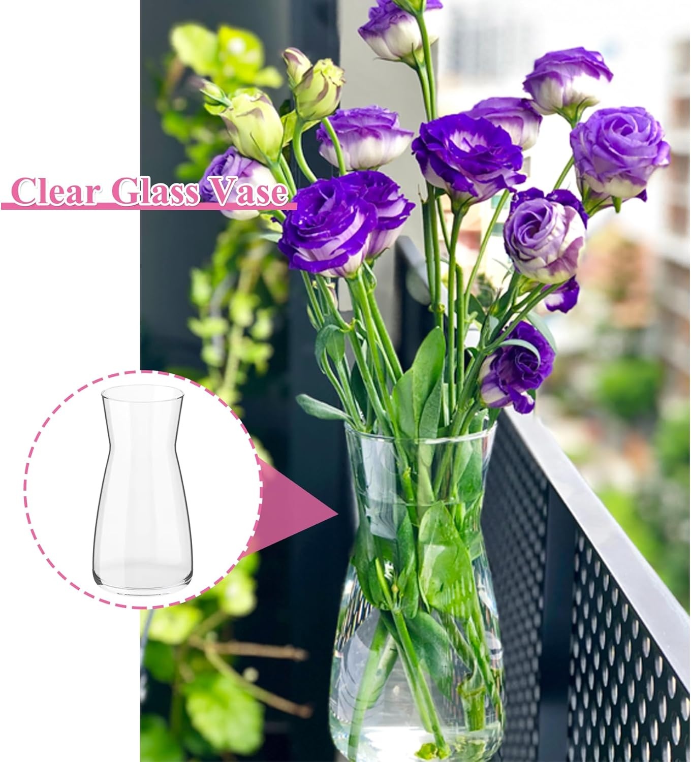 Heldere Glazen Vaas - 20cm Hoog - 74% Korting